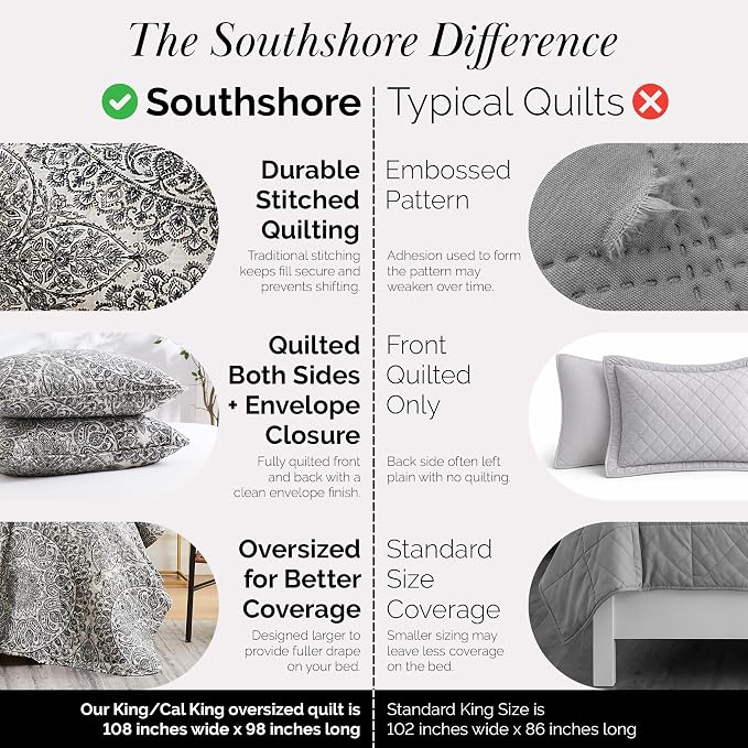 Southshore Fine Living, Inc. Ashanti Collection Oversized King Quilt Bedding Set - Image 4