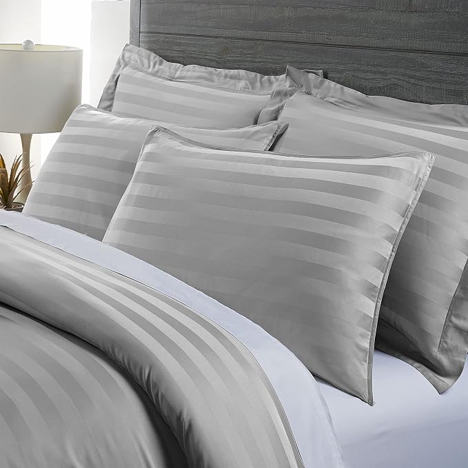 Pure Bamboo Queen Duvet Cover, 3 Piece Set, Genuine 100% Organic Viscose - Image 2