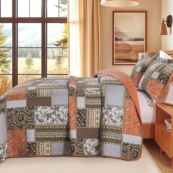 BEDIFANY Farmhouse Cotton Quilts Queen Size - Image 3