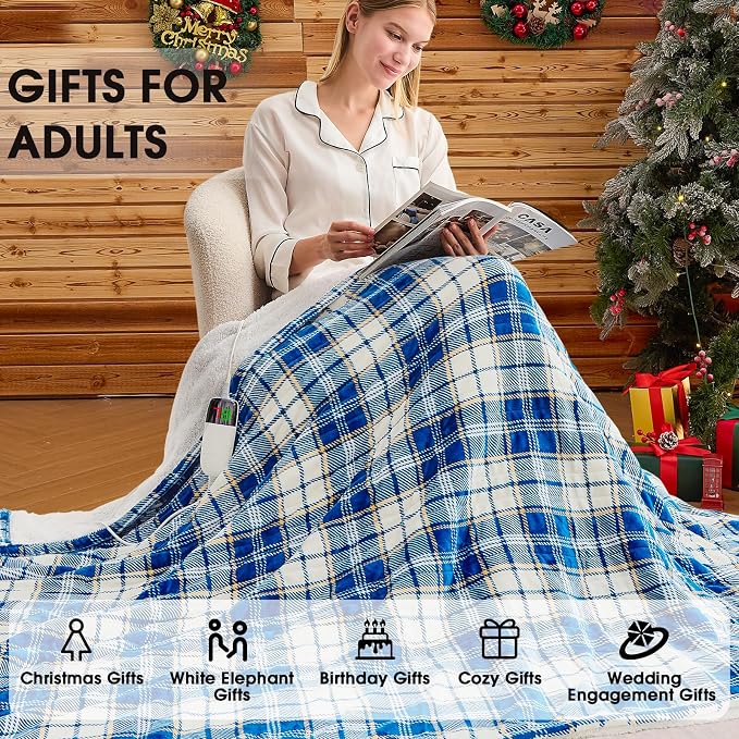 Heated Electric Blanket Full Size, 72X84 Heating Blanket - Image 4
