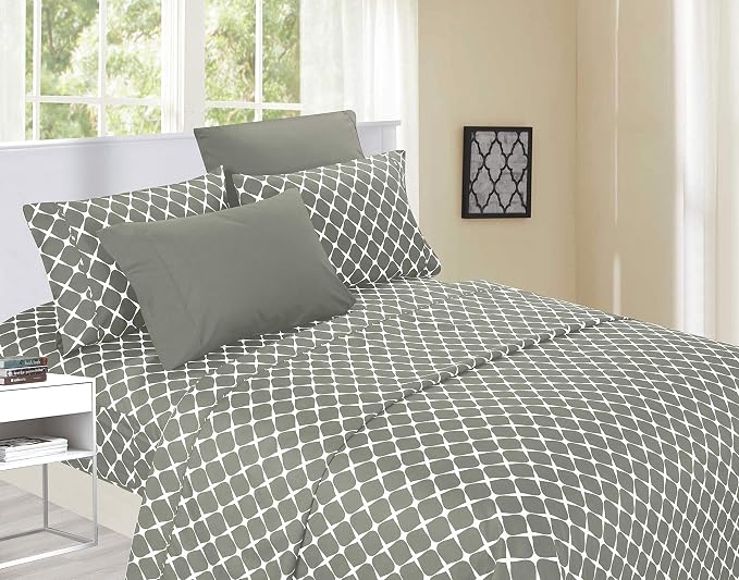 Elegant Comfort Luxury Soft Bed Sheets Bloomingdale Pattern - Image 2