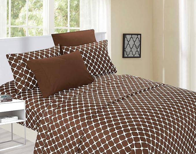 Elegant Comfort Luxury Softest and Coziest 6-Piece Bed Sheet Set, Wrinkle by ELEGANTCOMFORT