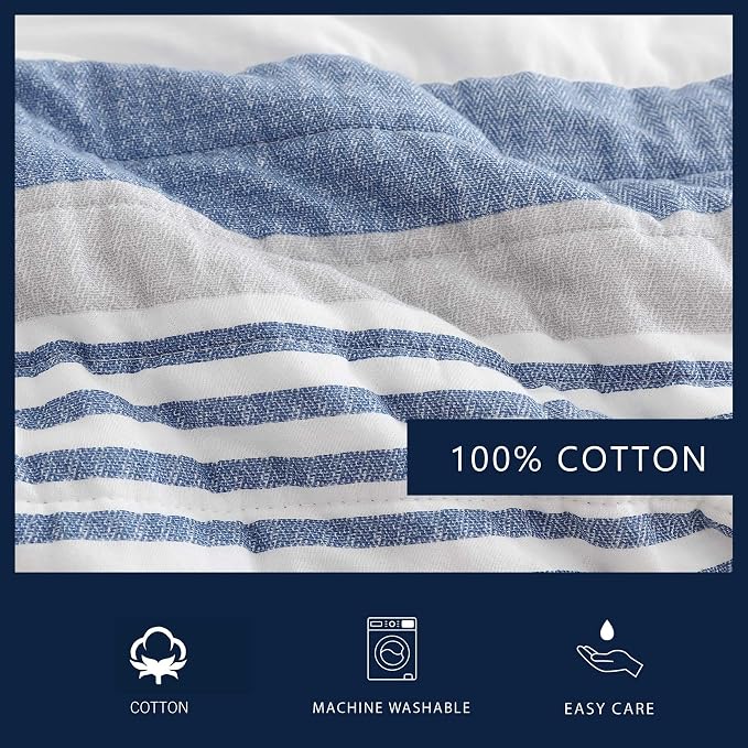 Nautica - Queen Quilt Set, Reversible Cotton Bedding - Image 5