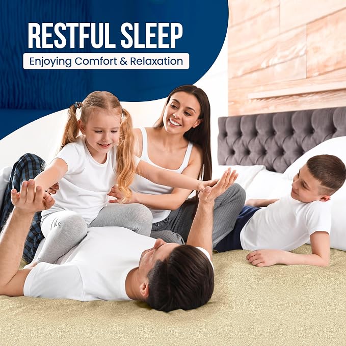 King Size Mattress Protector Waterproof, Premium 200 GSM Terry Mattress Cover - Image 7