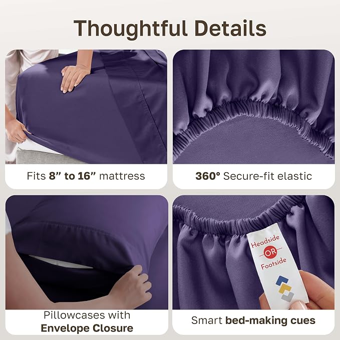 California Design Den 6-Pc Queen Size Sheet Set - Image 5