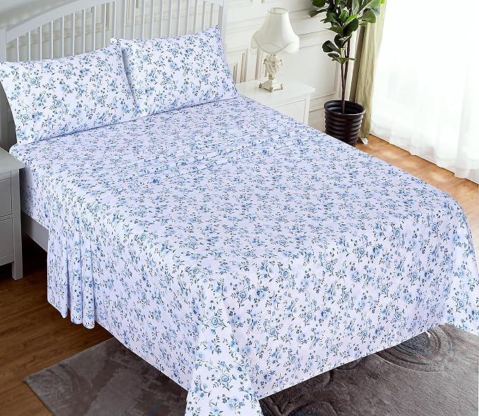 RUVANTI 100% Cotton Sheets – California King Percale Bedding, Cooling & - Image 2