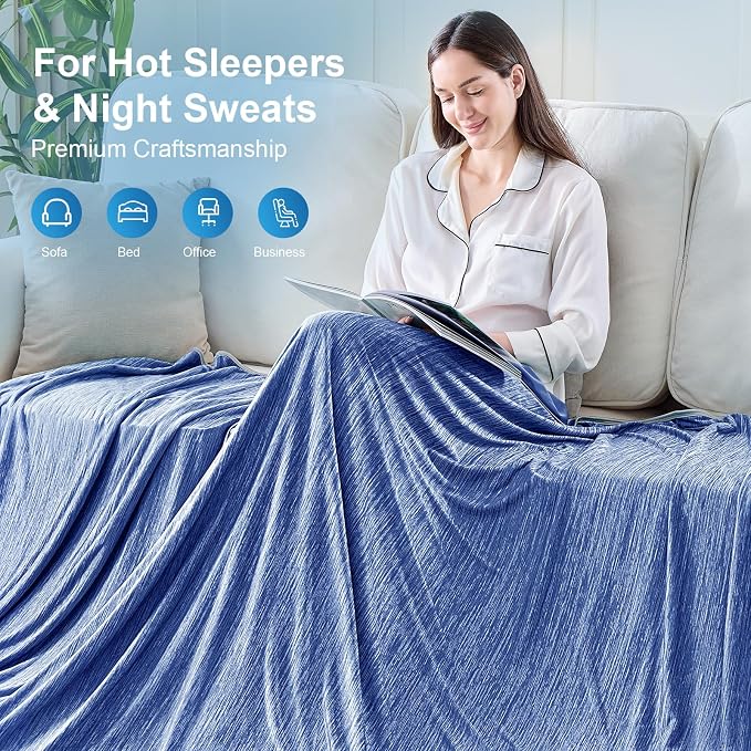 KMUSET Cooling Blanket Twin XL, Double Sided Summer Cooling Blankets - Image 8