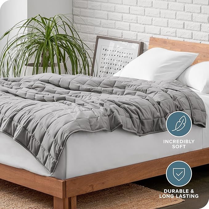 Bare Home Weighted Blanket All-Natural 100% Cotton - Image 5