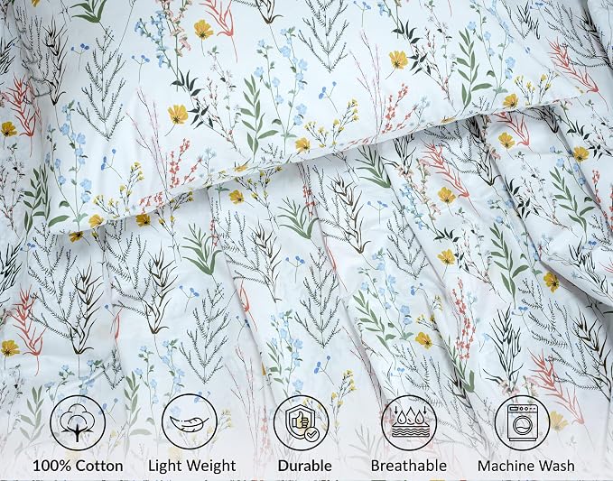 RUVANTI 100% Cotton Sheets – Twin Size Percale Bedding, Cooling & Breathable - Image 4
