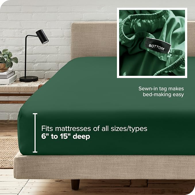 Bare Home Fitted Bottom Sheet Twin XL Size - Image 6