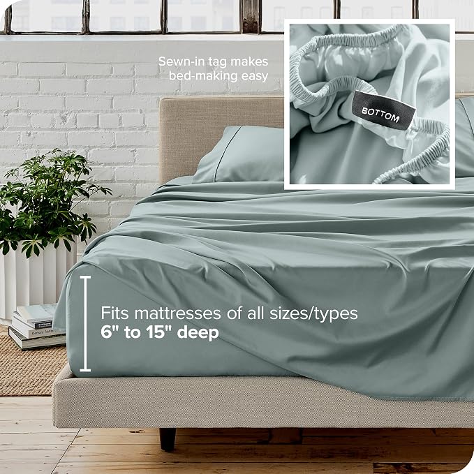 Bare Home Split Head Flex King Sheet Set - Image 6