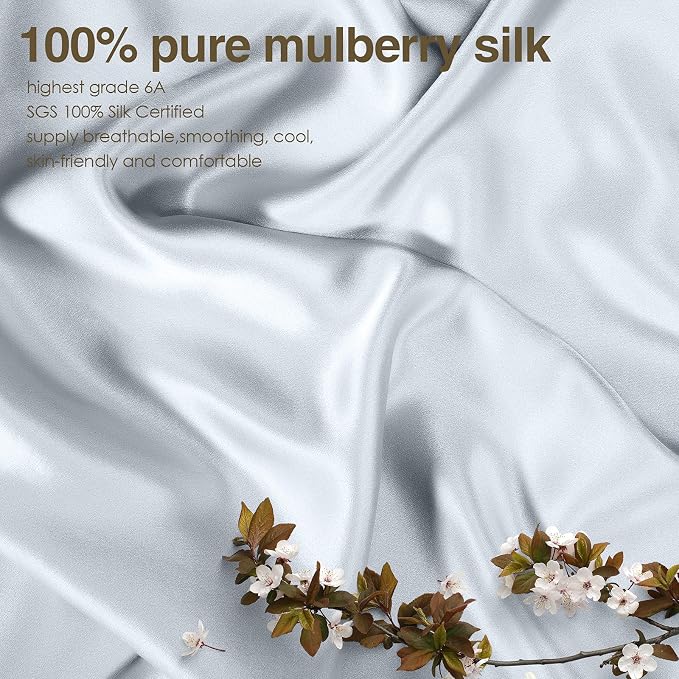 J JIMOO 100% Mulberry Silk Pillowcase - Image 2