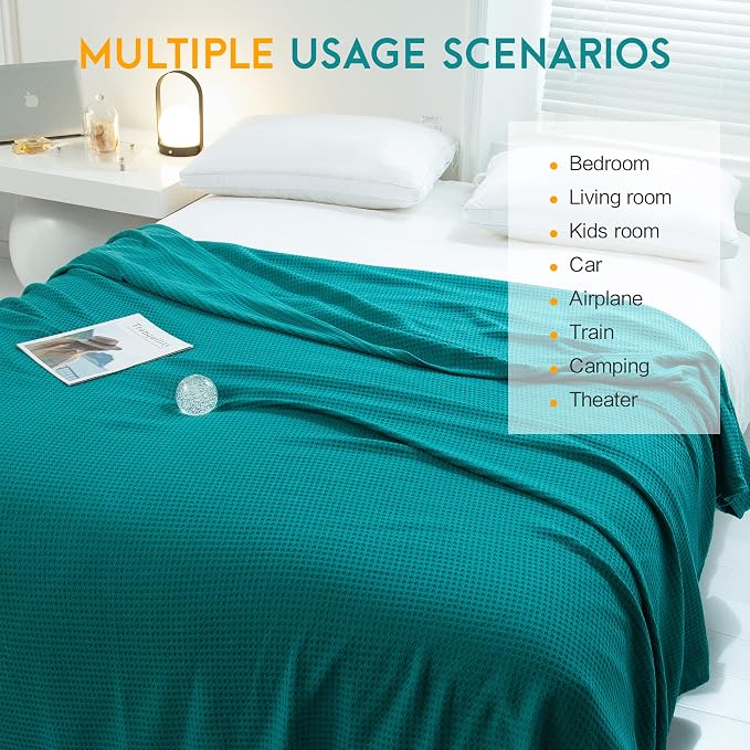 AmyHomie Cooling Blanket Queen Size, 100% Rayon Derived from Bamboo, Cool - Image 6