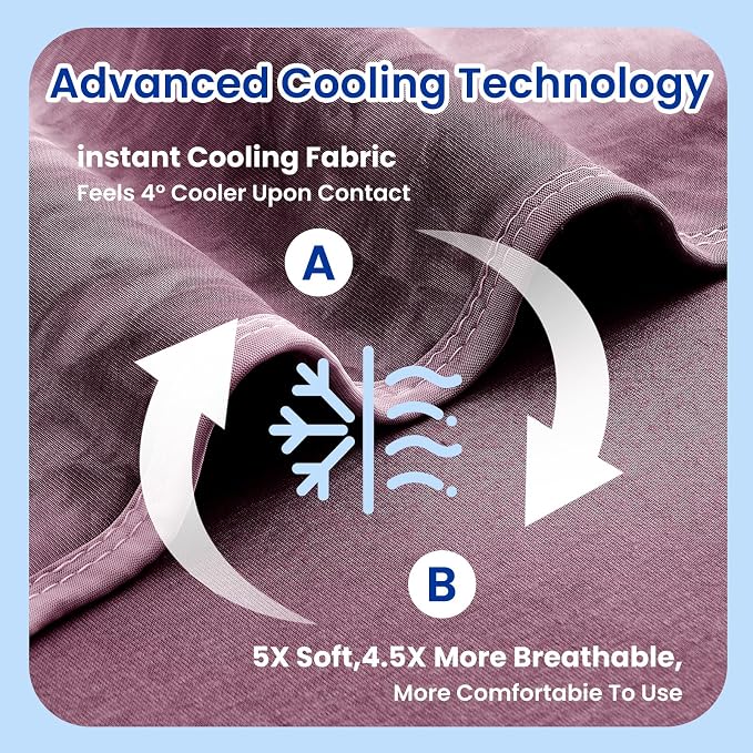 Topcee Cooling Blanket for Hot Sleepers and Night Sweats, 100% Oeko-Tex - Image 5