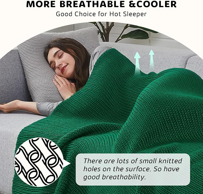L'AGRATY Knitted Weighted Blanket - Image 4