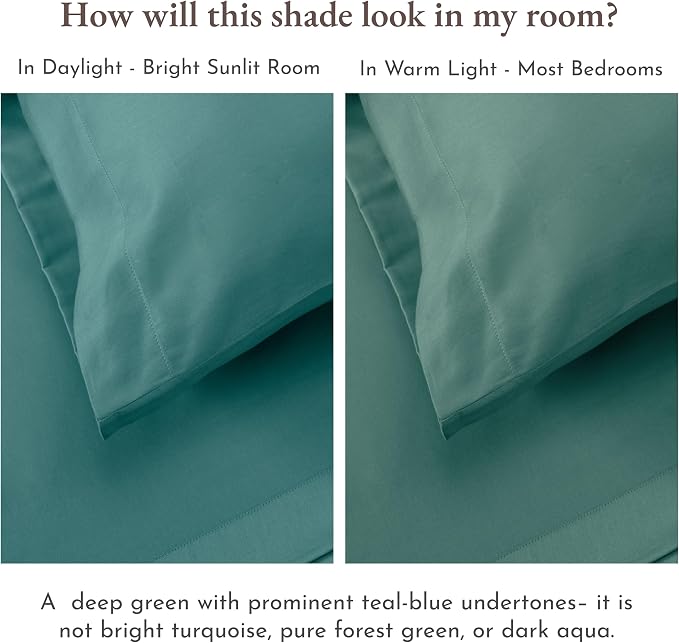 California Design Den Natural 100% Cotton Sheets Twin XL Size Set - Image 5