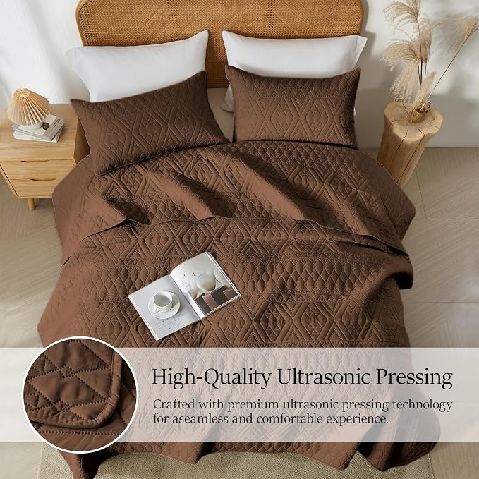 akkialla Full/Queen Size Quilt Bedding Set, Modern Style Geoetric Pattern - Image 5