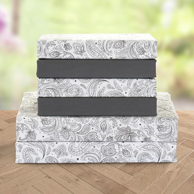 Elegant Comfort Luxury Soft Bed Sheets Paisley Pattern by ELEGANTCOMFORT