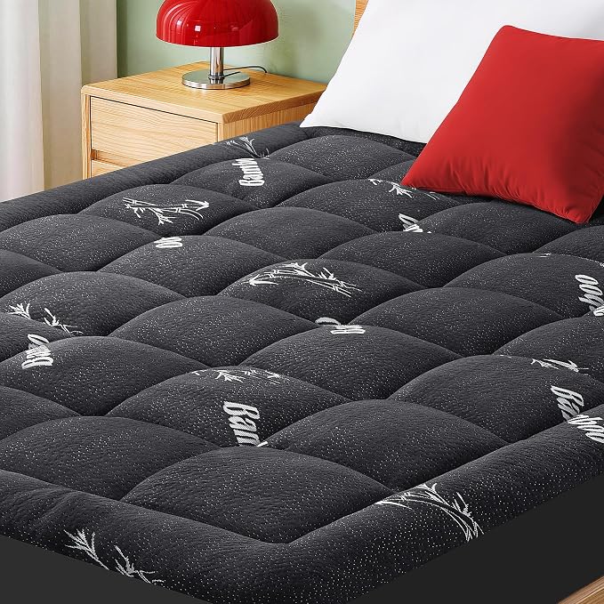 Mattress Pad King Size, Cooling Pillow Top Mattress Topper, Ultra Soft Viscose by GRUSIGN
