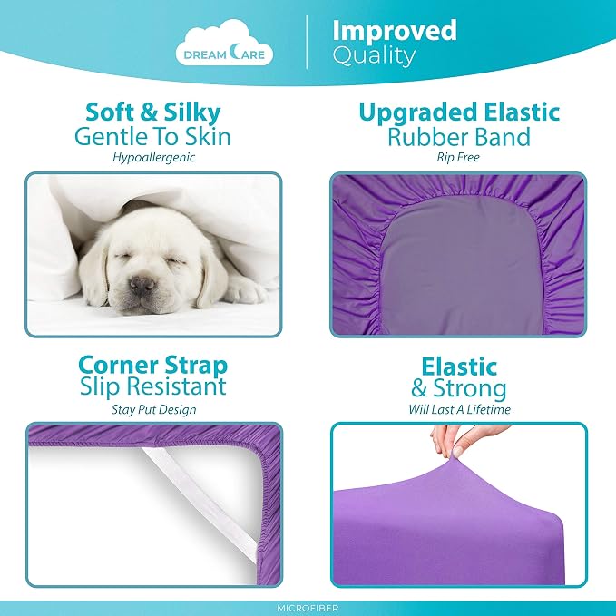 DREAMCARE King Fitted Sheet Only - Image 6