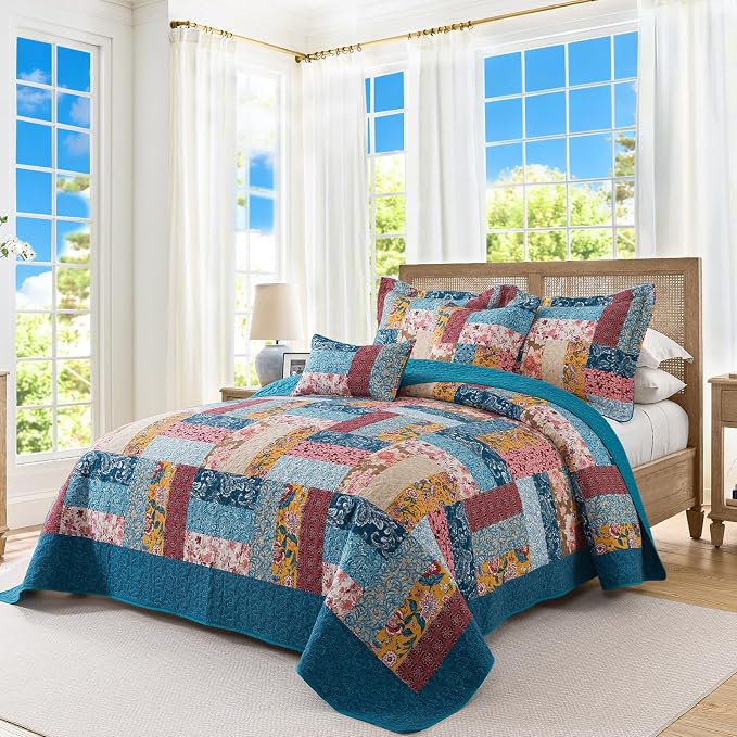 BEDIFANY Cotton King Quilt Set - Image 2