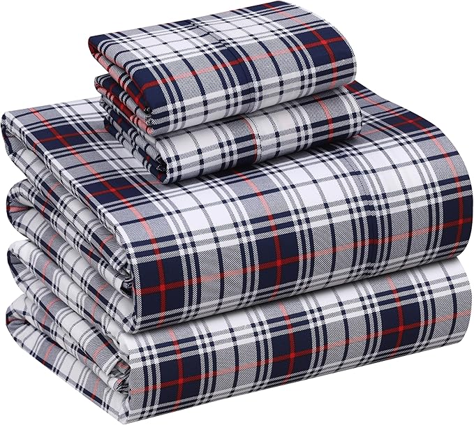 RUVANTI 100% Cotton Sheets – King Size Percale Bedding, Cooling & Breathable by Ruvanti