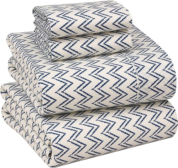 RUVANTI 100% Cotton Sheets – Queen Size Percale Bedding, Cooling & Breathable by Ruvanti