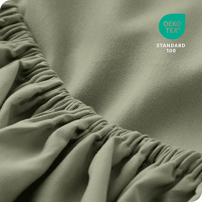 Bare Home 2-Pack Fitted Bottom Sheets Split King - Image 5