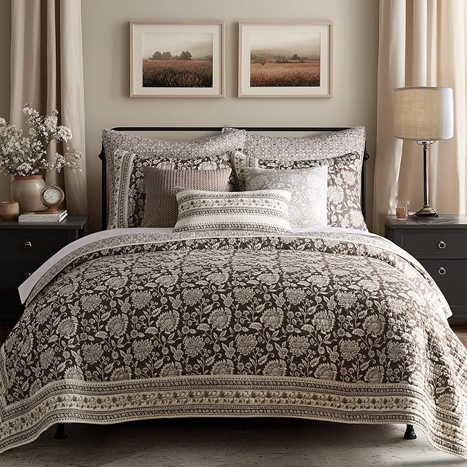 Levtex Home Adare Cocoa Reversible King/Cal King Quilt Set and 2 Pillow Shams by LevtexHome