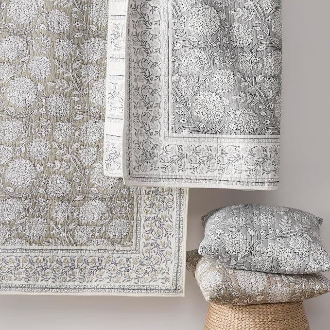 Levtex Home Adare Taupe Reversible Twin XL/Twin Quilt Set - Image 7