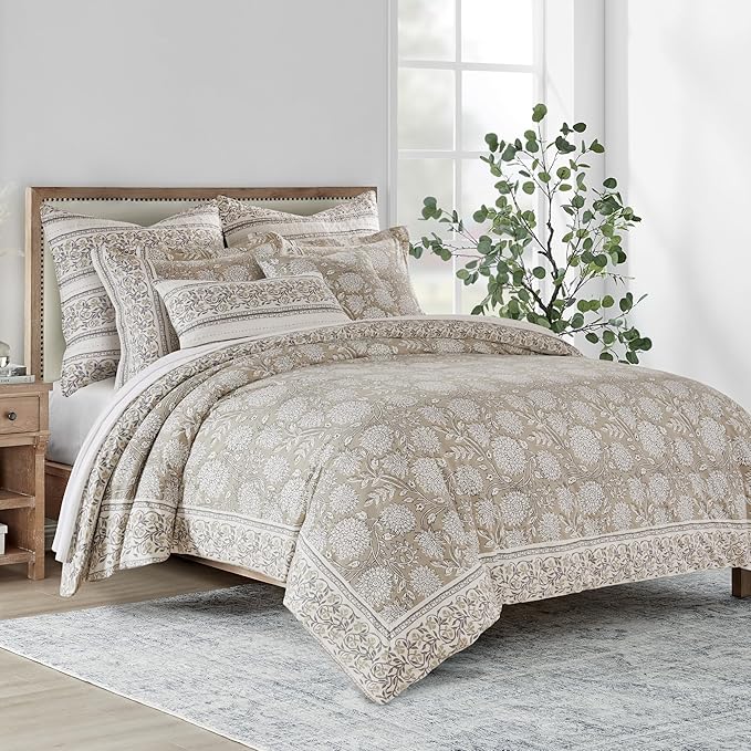 Levtex Home Adare Taupe Reversible King/Cal King Comforter Set - Image 2