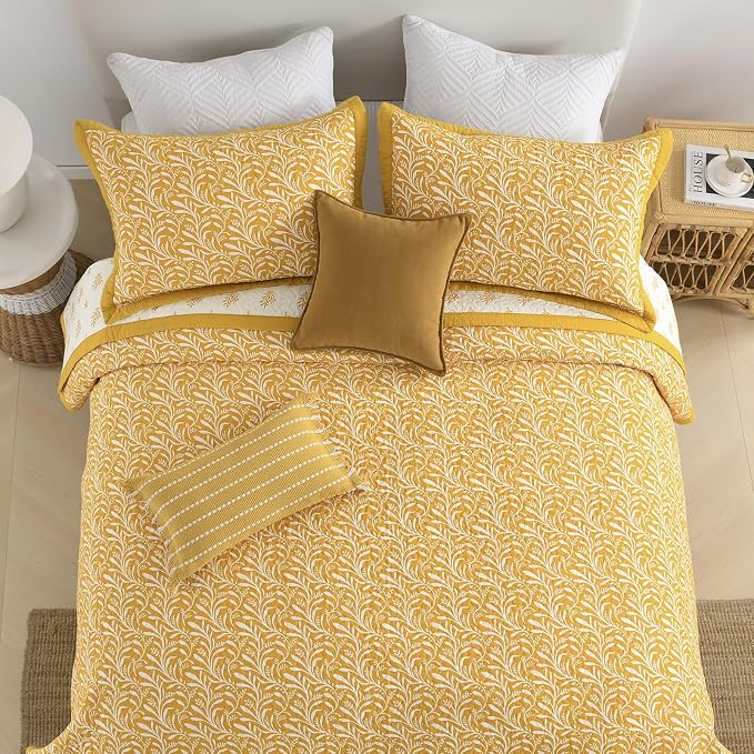 SahSahCasa Quilt Set Queen Size, 100% Cotton Quilt Bedding Set Bedspread - Image 7