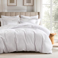 WDCOZY 100% Cotton Luxury Honeycomb Duvet Cover Set King Size by WDCOZY