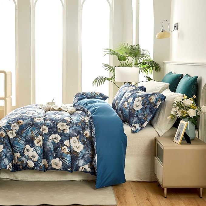 Cupocupa Duvet Cover King Size Set Boho Floral Pattern King Duvet Cover Set - Image 4