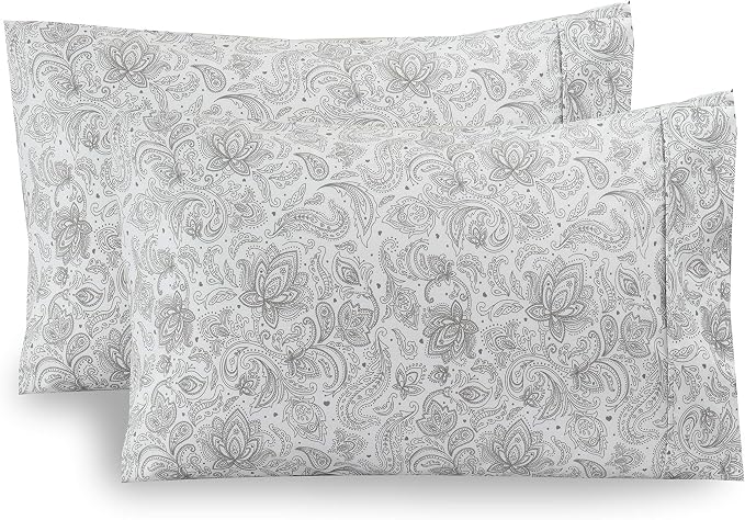 Elegant Comfort Pattern Printed Pillowcases 2-Piece Set Egyptian Quality by ELEGANTCOMFORT