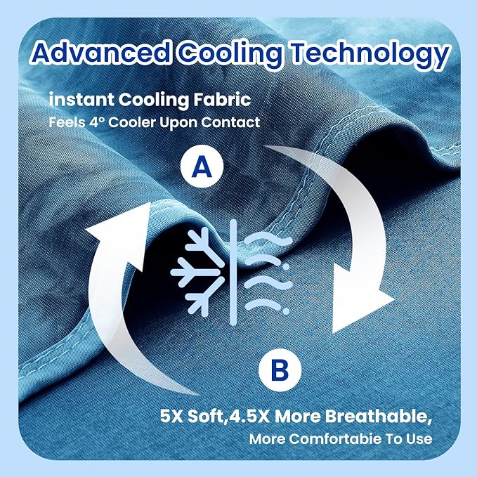 Topcee Cooling Blankets for Hot Sleepers, Arc-Chill Q-Max >0.5 Cool Fiber - Image 5