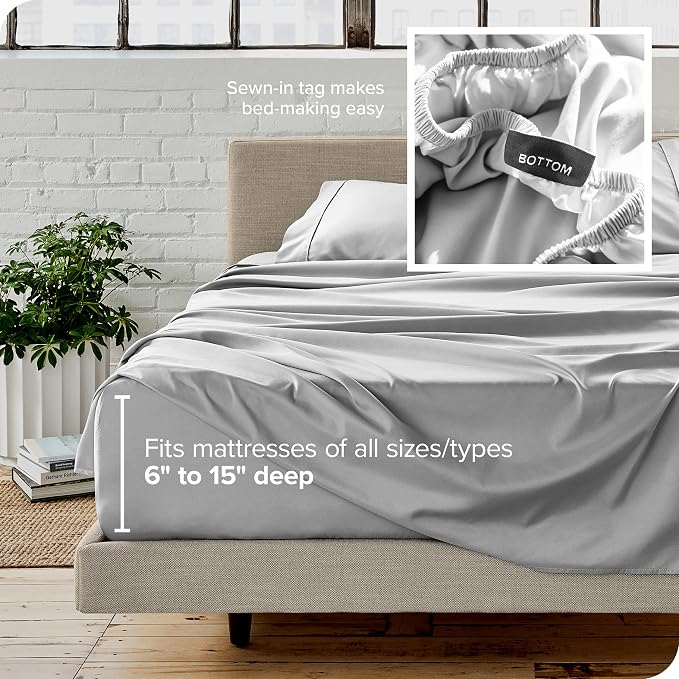 Bare Home California King Sheet Set - Image 5