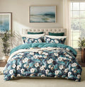 Cupocupa Duvet Cover Full Size Set Boho Floral Pattern Full Duvet Cover Set by CupocupaHomeCollection