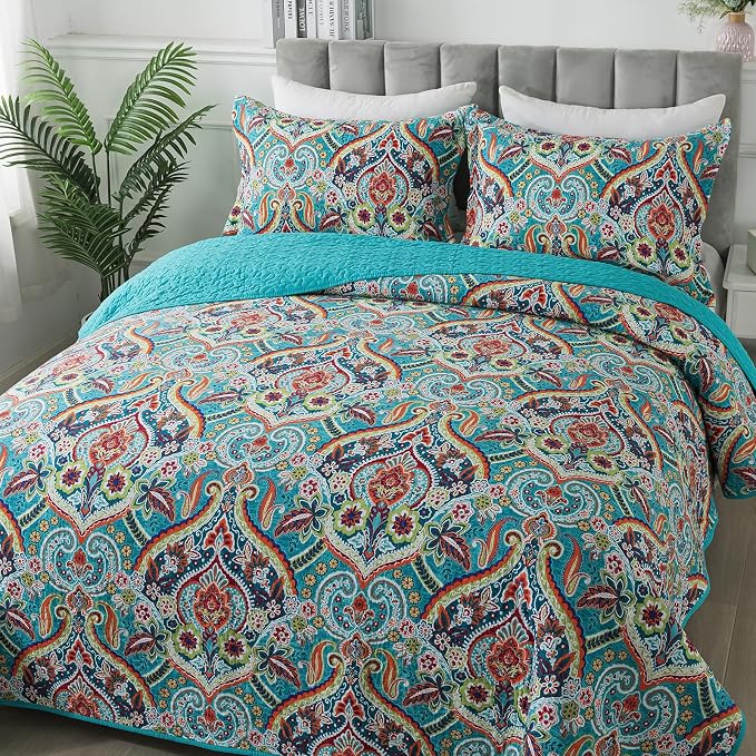 BEDIFANY Cotton Queen Quilt Set - Image 2