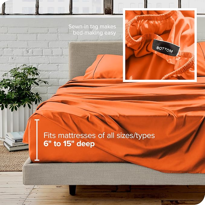 Bare Home Split Head Flex King Sheet Set - Image 6