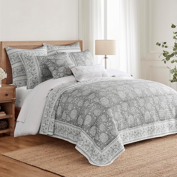 Levtex Home Adare Grey Reversible Twin/Twin XL Quilt Set - Image 2