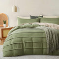 Oli Anderson Sage Green Duvet Cover Twin Size by OliAnderson