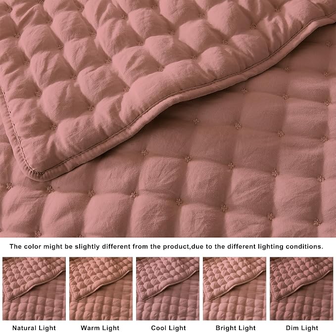 WDCOZY California Oversized Cal King Size Quilt Bedding Sets - Image 2