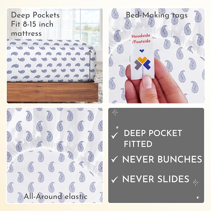 California Design Den Printed Twin XL Sheet Sets - Image 5