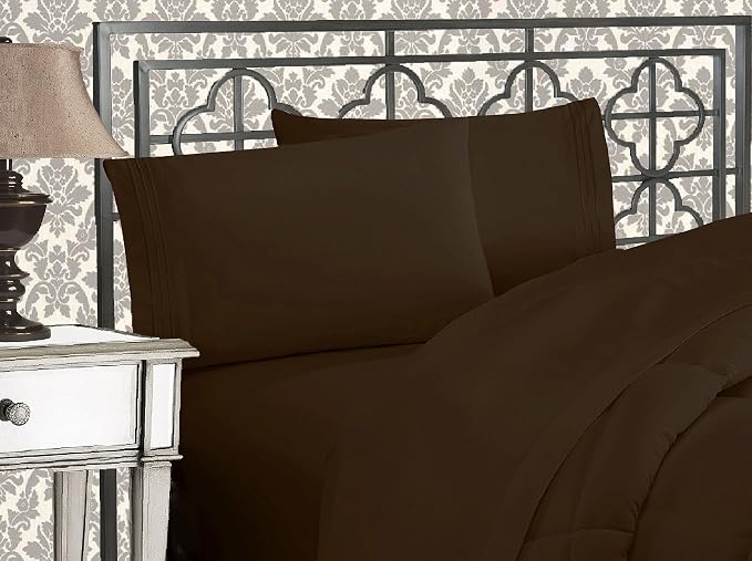 Elegant Comfort Luxurious 1500 Premium Hotel Quality Microfiber Three Line by ELEGANTCOMFORT