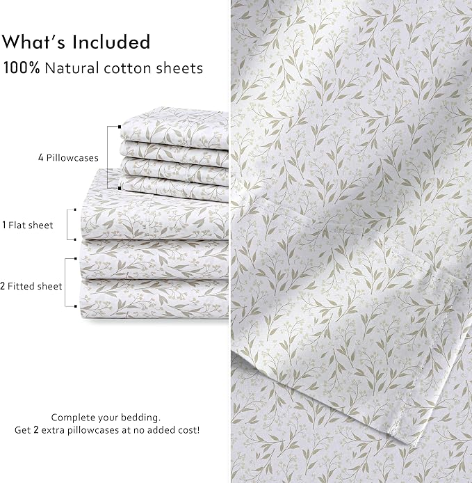 RUVANTI 7 Pcs Cotton Sheets - Image 4