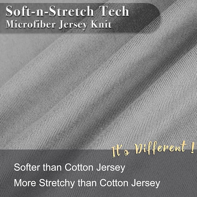 Jersey Knit Pillow Cases Standard/Queen Set of 2 - Image 2