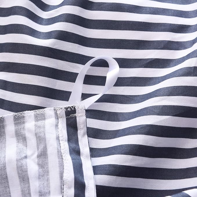 JELLYMONI 100% Natural Cotton 3pcs Striped Duvet Cover Sets, - Image 7