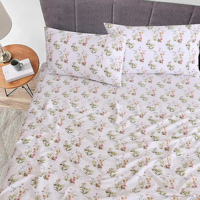 RUVANTI 100% Cotton Sheets – Twin XL Size Percale Bedding, Cooling & Breathable - Image 2