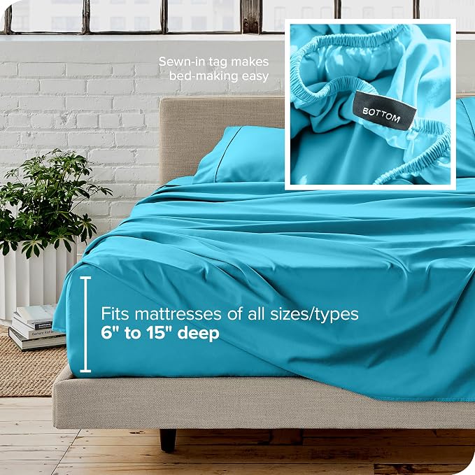 Bare Home Split Head Flex King Sheet Set - Image 6